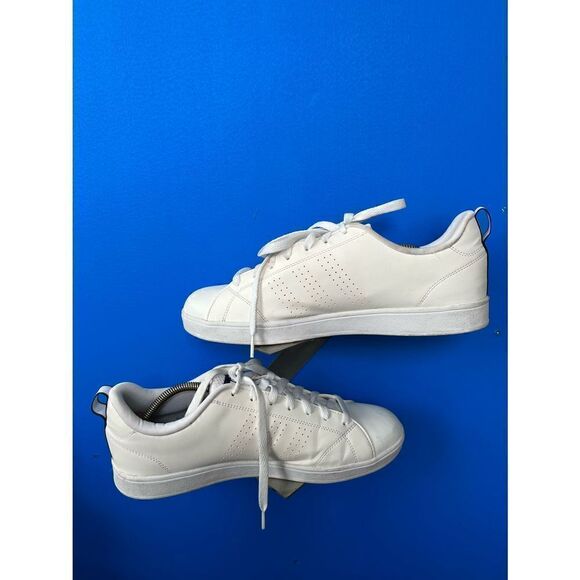 Adidas Mens Advantage Clean VS F76598 White Running Shoes Sneakers Size 11 - Picture 2 of 6